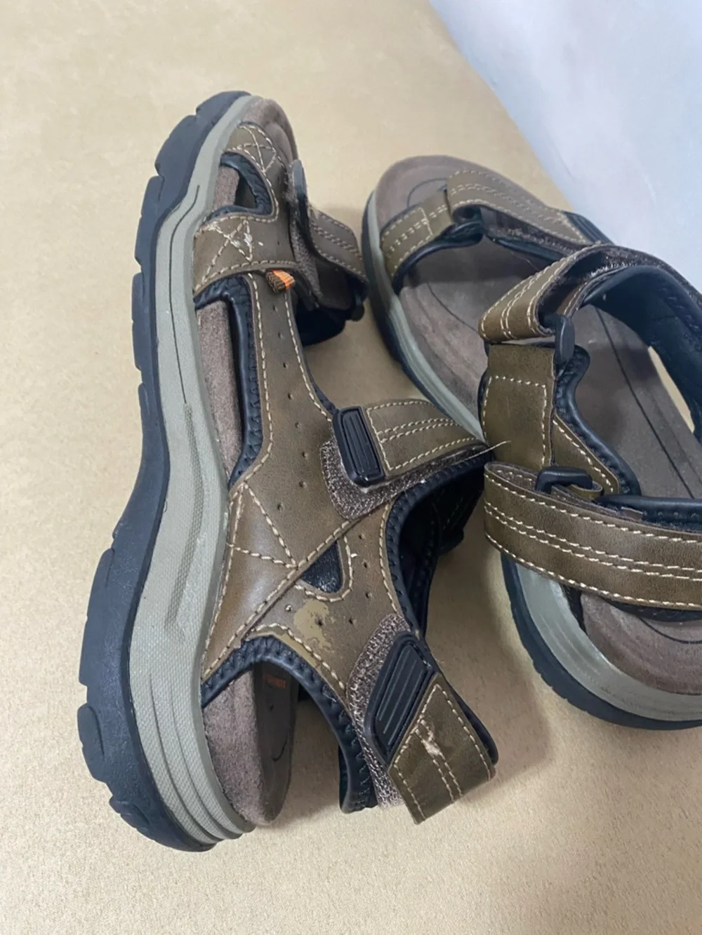 Ozark Trail Brown Men's Adjustable Outdoor Sandals